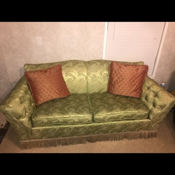 Vintage couch green - Picture 3 of 6